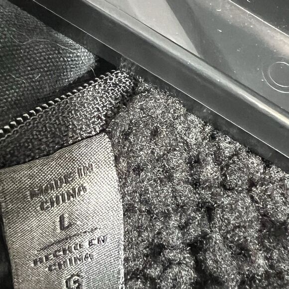 Levi's Denim Trucker Jacket Men's Large Black Sherpa Lined Full Zip - Picture 13 of 14